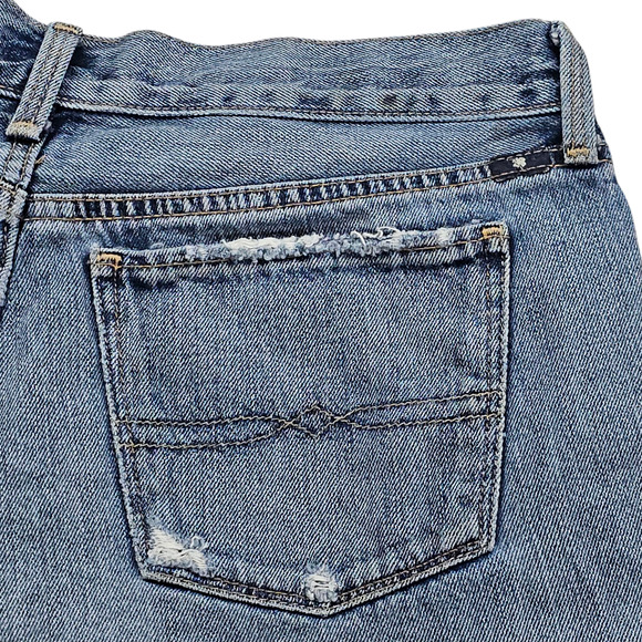 Lucky Brand Shorts Womens Size 2 The Cut Off Denim Distressed Shorty Shorts - Picture 6 of 14